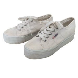 Superga All White Size 37 Women’s